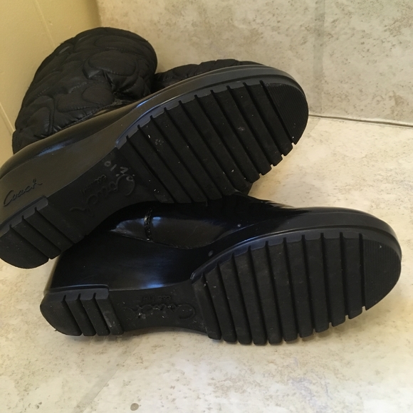 NEW COACH CANTINA QUILTED BOOTS IN BLACK size 6.5 - Picture 11 of 12